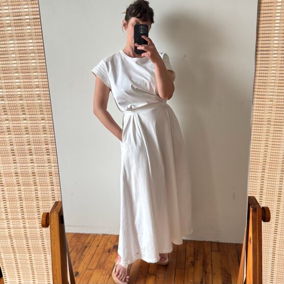 La Ligne Dresses & Skirts - LA LIGNE Andie Midi Dress in White